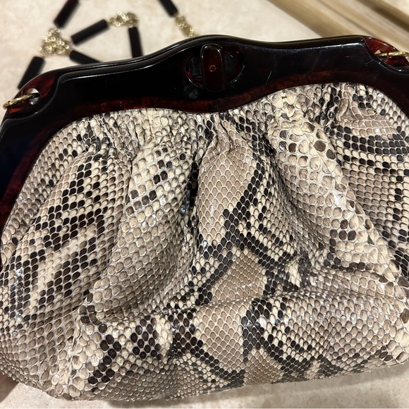 RARE & VINTAGE Colombetti Milano Snakeskin Bag. Great Condition - Picture 5 of 13